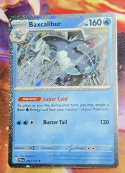 Baxcalibur 060/193 Paldea Evolved Rare Cosmos Holo Pokemon Card - Image 1