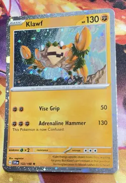 Klawf 122/198 Scarlet & Violet Rare Cosmos Holo Pokemon Card^ - Image 1