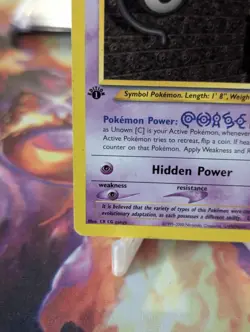 Unown C 1st Edition MP Pokemon Card WOTC TCG - Image 4