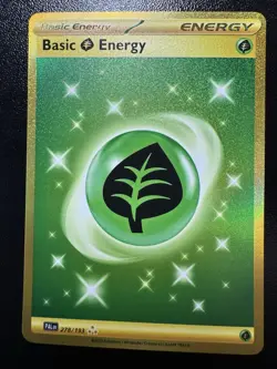 Pokemon Basic Grass Energy 278/193 PALdea Evolved Full Art Foil Card - Image 1