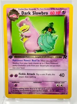 Dark Slowbro 1st Edition 29/82 NON HOLO Pokemon Card 2000 Team Rocket LP/MP - Image 1