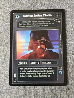 SWCCG Star Wars Darth Vader, Dark Lord Of The Sith SPECIAL EDITION TCG CARD LP - Image 1