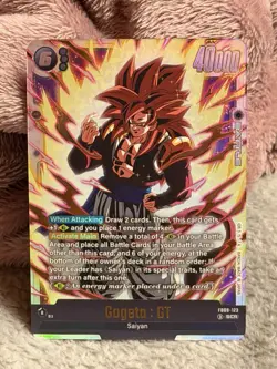 Bandai Gogeta : GT SCR Foil Full Art Dragon Ball Super Card Game FB09-123 - Image 1