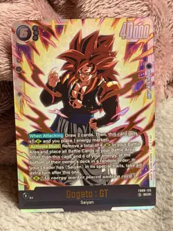 Bandai Gogeta : GT SCR Foil Full Art Dragon Ball Super Card Game FB09-123 - Image 3