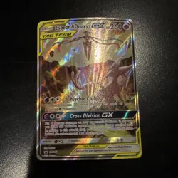 Pokemon TCG Espeon & Deoxys GX TAG TEAM Holo Promo Card SM240 Basic Psychic - Image 1