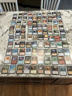 Mtg Value Lot x100 Magic The Gathering Duress Whispersilk Cloak Land Grant Mp-Hp - Image 1