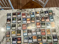 Mtg Value Lot x100 Magic The Gathering Duress Whispersilk Cloak Land Grant Mp-Hp - Image 4