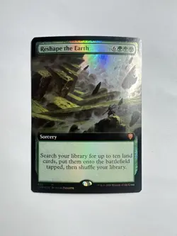 Reshape the Earth (Extended Art Foil) Commander Legends Mythic Sorcery Green MTG - Image 1