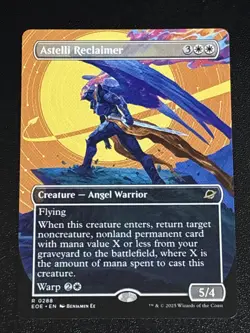 MTG Edge of Eternities Astelli Reclaimer Borderless 0288 NM Rare - Image 1