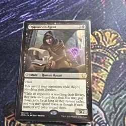 Opposition Agent - Commander Legends - Rare Black Creature - Wizards MTG - Image 1