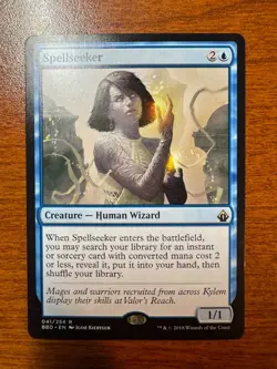 Magic the Gathering MTG Spellseeker (41) Battlebond LP Wizard - Image 1
