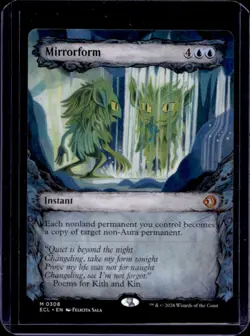 2026 Magic The Gathering Lorwyn Eclipsed Mirrorform Showcase Mythic #0308 - Image 1