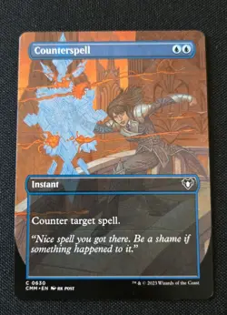 MTG - Counterspell BORDERLESS - Commander Masters - NM Common #630 Non Foil - Image 1