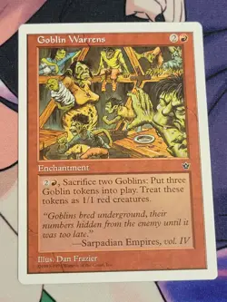 C4066 MAGIC MTG ANTHOLOGIES GOBLIN WARRENS LP RARE - Image 1