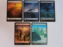5x Basic Land Set -Full Art- AVATAR: THE LAST AIRBENDER L TLA mtg NM/M - Image 1