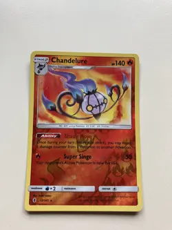 Chandelure 13/145 - Reverse Holo - Guardians Rising Pokemon Card - Image 1