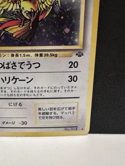 POKEMON Card JUNGLE SET Japanese PIDGEOT #018 Black Star Rare - Holo Vintage - Image 5