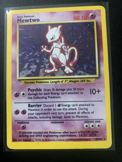 1999 Pokemon Game 10 Mewtwo-holo - Image 1