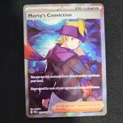 Pokemon Near Mint Scarlet & Violet Temporal Forces Morty's Conviction 201/162 - Image 1