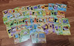 Pokemon 85 Card Vintage Japanese WOTC Era Lot Common/Uncommon Bulk - Image 1