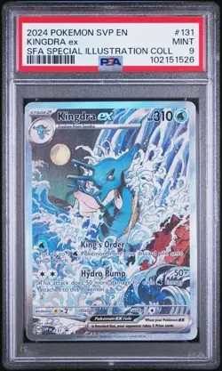 2024 POKEMON SVP PROMO SPECIAL ILLUSTRATION COLLECTION #131 KINGDRA EX PSA 9 - Image 1