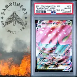 2021 Pokemon Battle Box Venusaur VMAX SWSH102 - Black Star Promo - PSA 9 Mint - Image 1