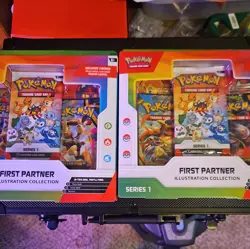 Pokemon First Partner Illustration Collection Series 1 Box New Lot of 2 - Image 1
