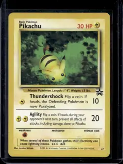 1999 Pokemon Wizards Black Star Promos Pikachu #27 - Image 1
