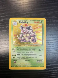 Nidoking 11/102 - Pokemon TCG - Base Set Holo Rare - Image 1