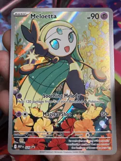 Pokemon TCG Meloetta 026 Me: Mega Evolution Promo Illustration Rare Holo 90 HP … - Image 3