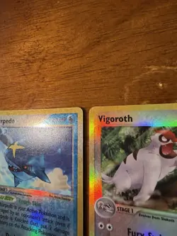 Pokemon TCG Reverse Holo Sharpedo Vigoroth Poochyena Breloom Lot 4 Holo English - Image 5