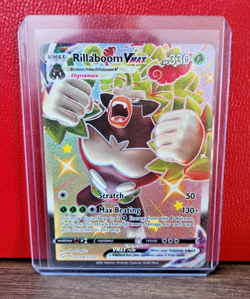 Shiny Rillaboom VMAX SV106/SV122 Full Art Pokemon TCG Shining Fates - Image 1
