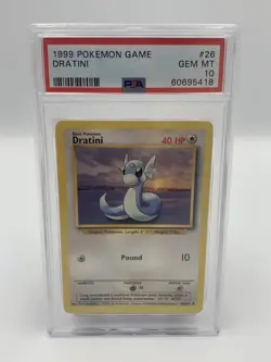 1999 POKEMON GAME DRATINI #26 PSA 10 - Image 1