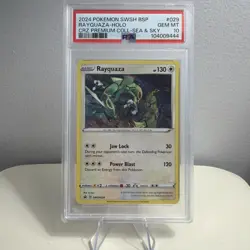 PSA 10 Rayquaza Crown Zenith Sea Sky Premium Collection SWSH BSP 29 Pokemon TCG - Image 1