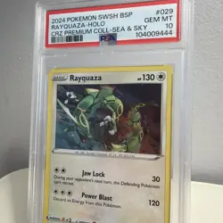 PSA 10 Rayquaza Crown Zenith Sea Sky Premium Collection SWSH BSP 29 Pokemon TCG - Image 2