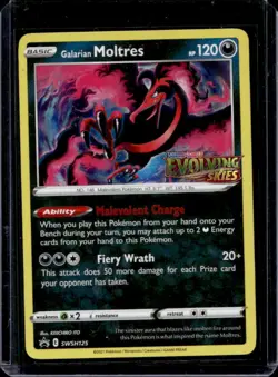 2019-2023 Pokemon SWSH Black Star Promos Galarian Moltres #SWSH125 - Image 1