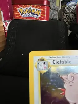 Pokemon Clefable Jungle Holo Rare Unlimited 01/64 1999 70 HP English - Image 2