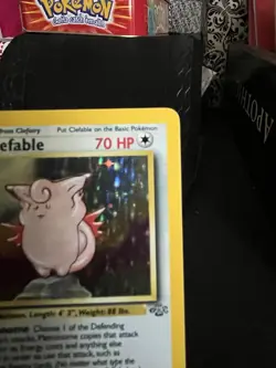 Pokemon Clefable Jungle Holo Rare Unlimited 01/64 1999 70 HP English - Image 3