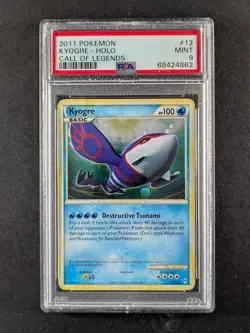 2011 Pokemon Call of Legends KYOGRE Holo Rare 12/95 PSA 9 (only 15 higher) - Image 1