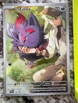 Pokemon TCG N’s Zorua SVP 189 Promo - Image 1