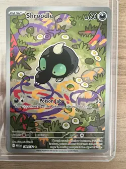 Pokemon TCG Shroodle 149/132 Illustration Rare Pokemon Mega Evolution NM - Image 1