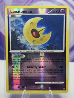 Lunatone 32/147 Platinum Supreme Victors Reverse Holo Rare Pokemon TCG 2009 LP - Image 1