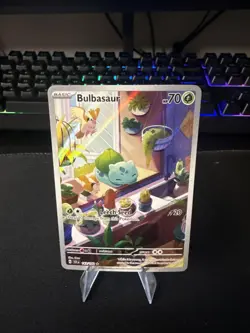 Pokemon TCG Bulbasaur Stellar Crown Illustration - Image 1