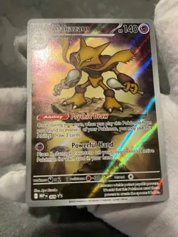 Pokemon TCG Alakazam 009 Mega Evolution Black Star Promo NM - Image 4