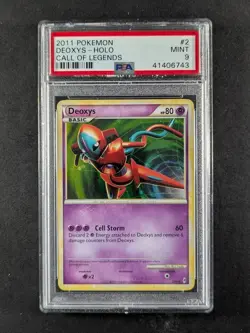 2011 Pokemon Call of Legends DEOXYS Holo Rare 2/95 PSA 9 (only 14 higher) - Image 1