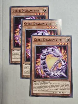 Cyber Dragon Vier | SDSC-EN006 | Yu-Gi-Oh! TCG - Image 1