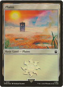 Plains Basic Land 197 Land MTG Universes Beyond: Doctor Who NM/M BBC TV - Image 1