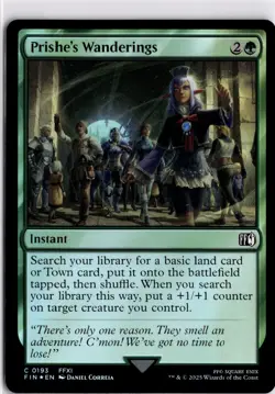 MTG FINAL FANTASY FOIL Prishe's Wanderings C 193 NM Pack Fresh ActualScan of Car - Image 1