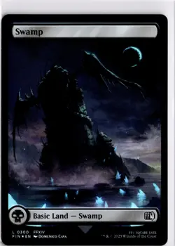 MTG FINAL FANTASY FOIL Swamp () (Surge Foil) L 574 NM Pack Fresh ActualScan of C - Image 1