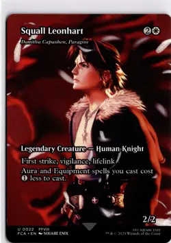 MTG FINAL FANTASY: Through the Ages FOIL Squall Leonhart - Danitha Capashen, Par - Image 1